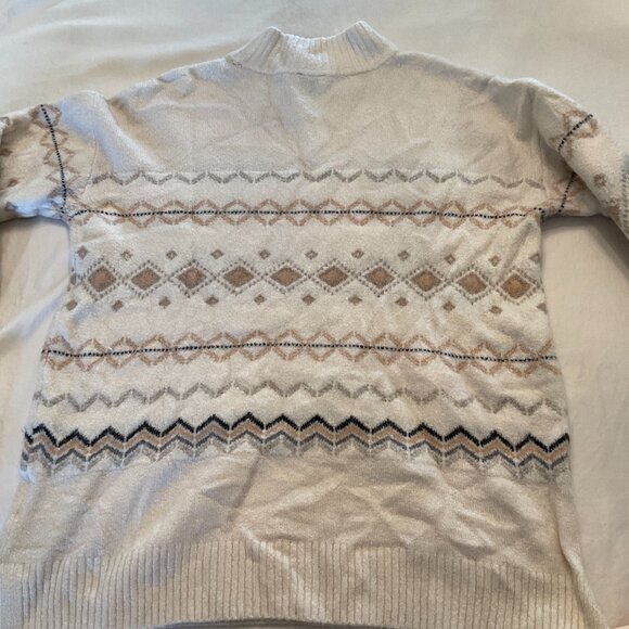 Talbots Women's Cozy Fair Isle Mockneck Sweater Size Small - Picture 12 of 12